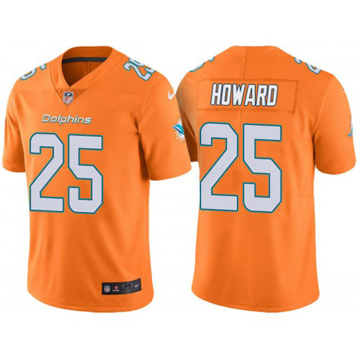 Men's Miami Dolphins Xavien Howard Vapor Jersey - Orange